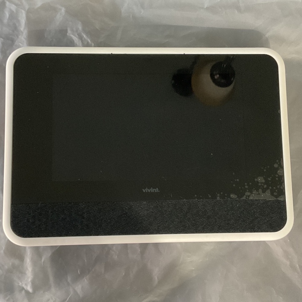 Vivint Home Smart Control Panel with Black and White Design